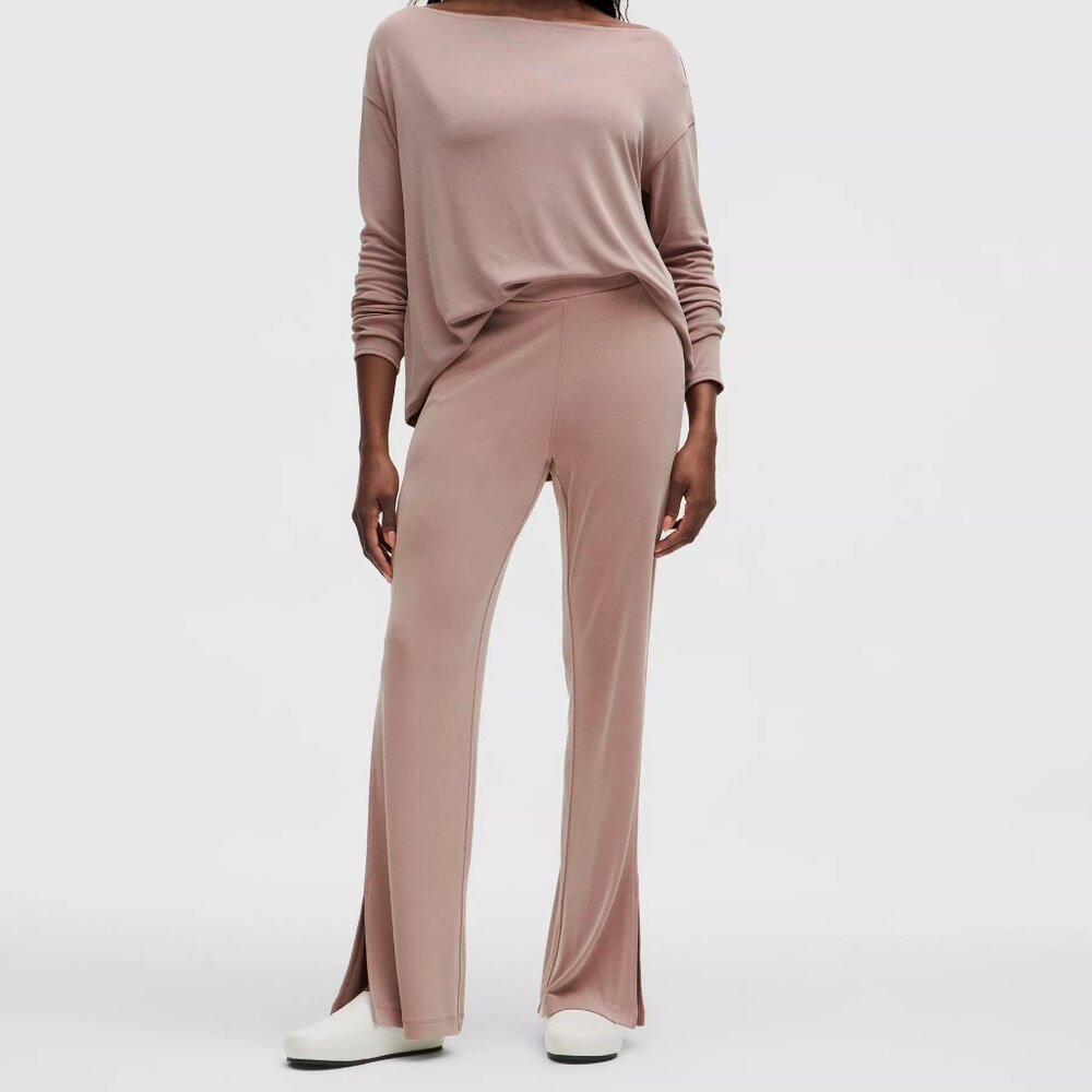 Drapey Softstreme Flared Pant, Twilight Rose
